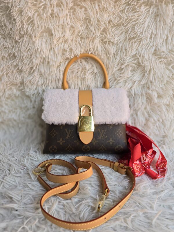 Monogram Shearling Cozygram Locky BB