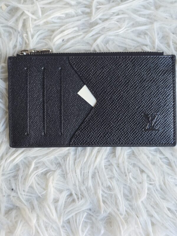 Sleek leather wallet and cardholder – Black