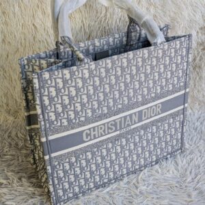 Large Book Tote Gray - Lux In The West