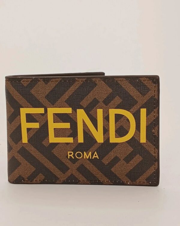 Fabric Bi-Fold Wallet Brown