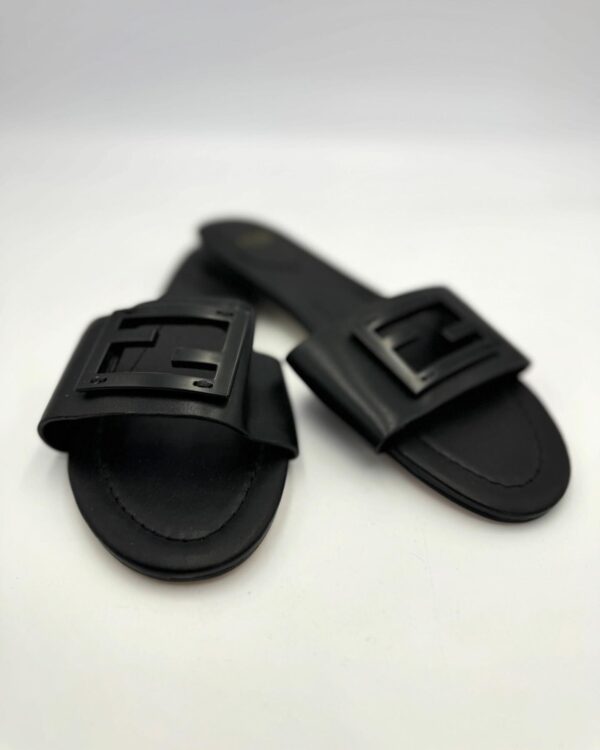 Baguette Leather Slides