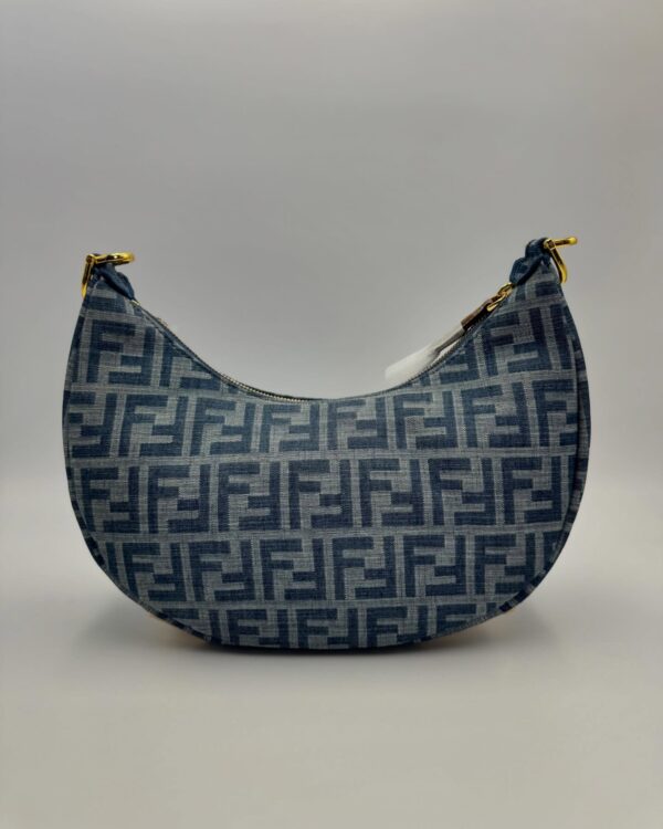 Small Light Blue FF Denim Fabric Bag