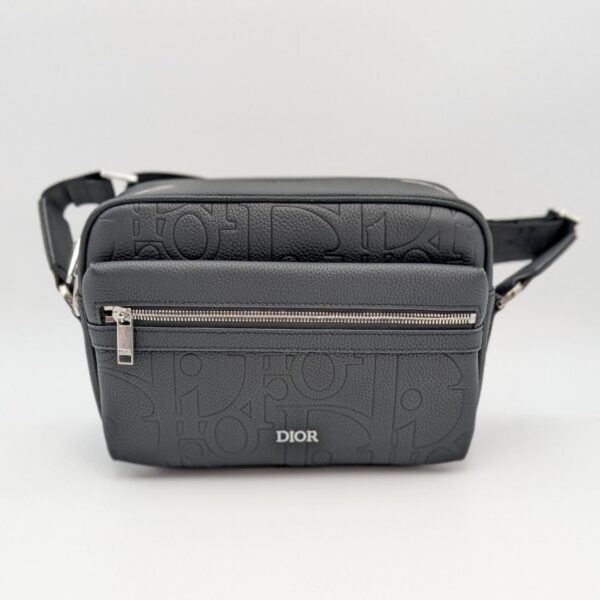Rider 2.0 Zipped Messenger Bag – Black Gravity Leather