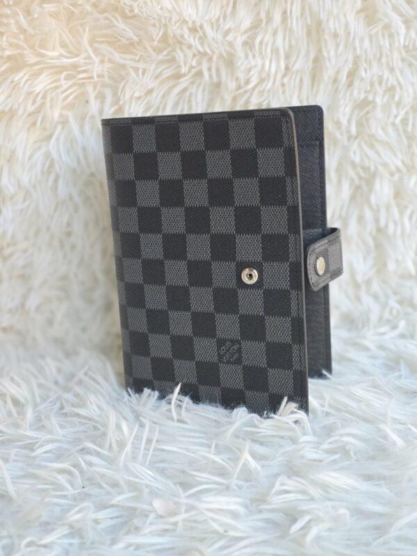 Damier Graphite Desk Agenda Cover