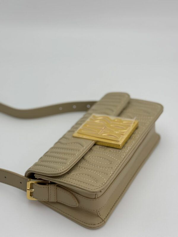Miss D’Latte Quilted Flap Bag in Allover Calfskin
