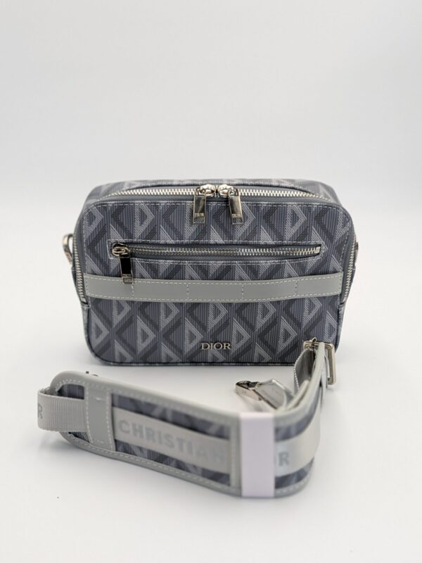 DR Men’s Safari Bag w/ Diamond Print – Grey