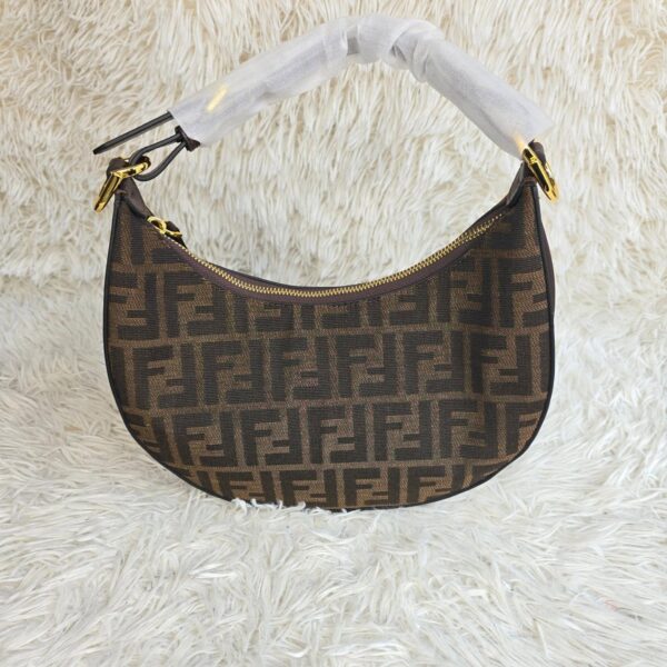Mini Brown FF Jacquard Fabric Bag