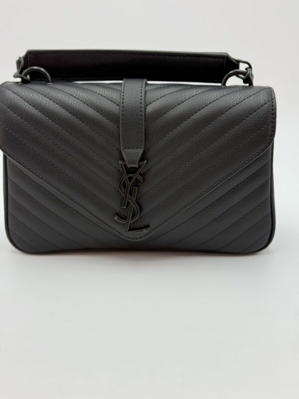 College Medium Quilted Lambskin Satchel