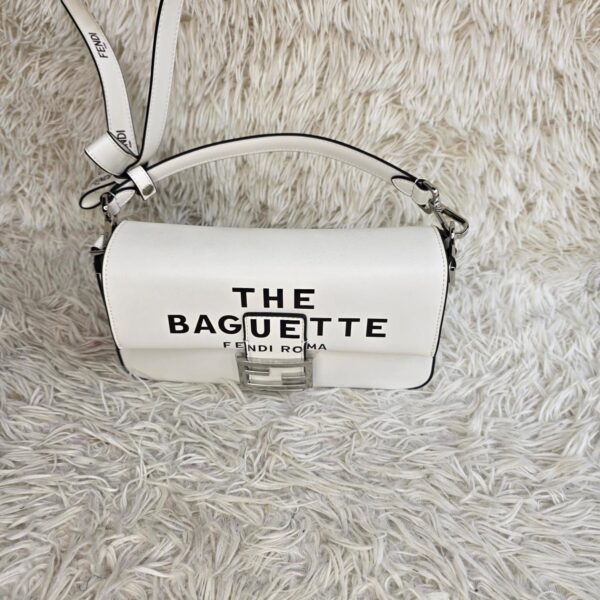 Nappa Logo Medium Baguette Bag