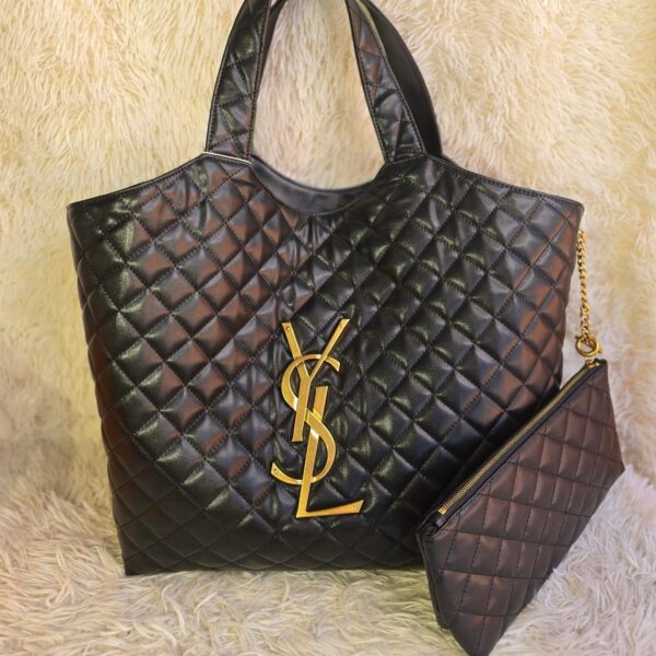 Leather Maxi Icare Shopping Tote