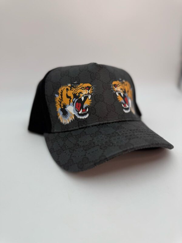 GG Supreme Monogram Tiger Print Baseball Hat