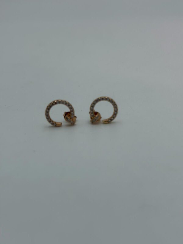 Juste un Clou Diamond Bent Nail Stud Earrings