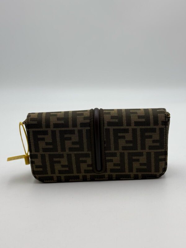 Wallet On Chain Brown FF Fabric