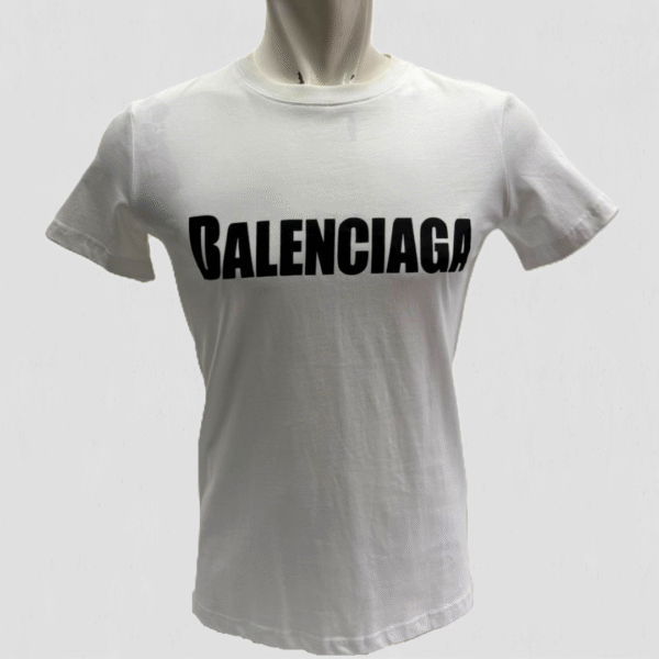 White Blurry Logo Small Fit T-Shirt